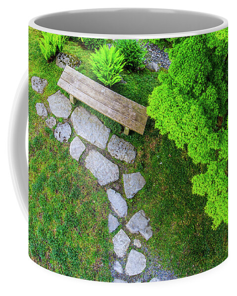 Japanese Garden Coffee Mug featuring the photograph Stepping Stones by Briand Sanderson
