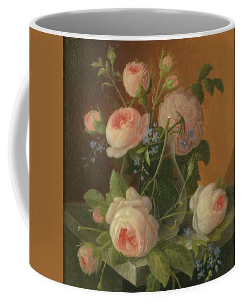 Still Coffee Mug featuring the painting Still Life with Roses, circa 1860 by Severin Roesen