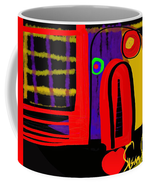Stir Coffee Mug featuring the digital art Stir Crazy by Susan Fielder