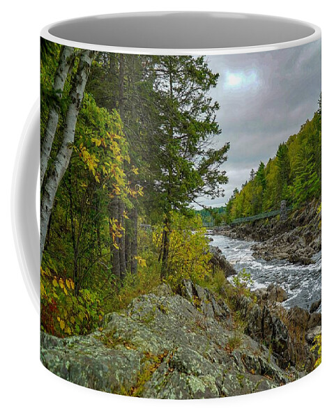 Water Coffee Mug featuring the photograph Storm Clouds at Jay Cooke by Susan Rydberg