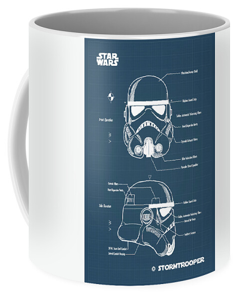 STORMTROOPER blueprint Coffee Mug by Dennson Creative - Pixels