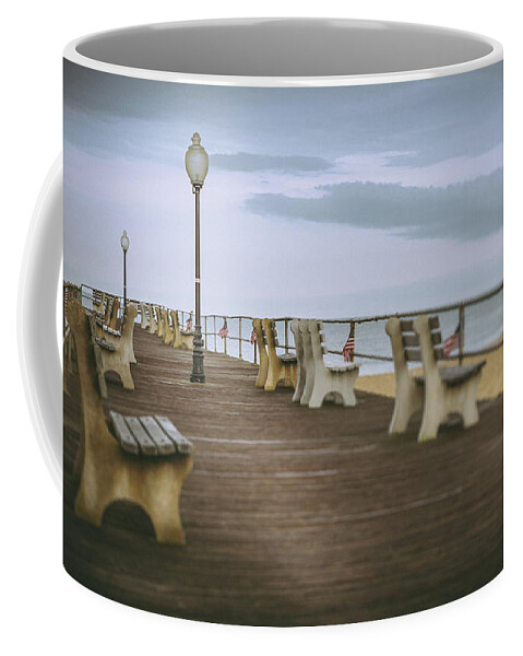 Office Decor Coffee Mug featuring the photograph Stormy Boardwalk 2 by Steve Stanger