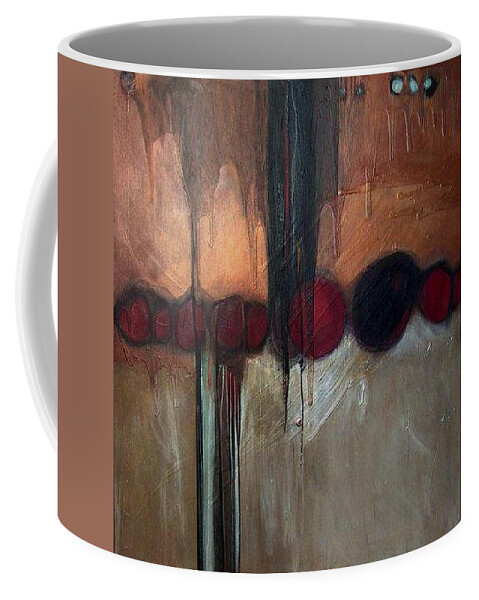 Metallics Coffee Mug featuring the painting Streak by Marlene Burns