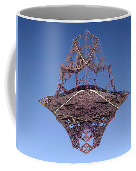 Lattice Coffee Mug featuring the digital art Structure Again by Bernie Sirelson