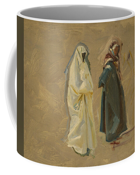 19th Century Art Coffee Mug featuring the painting Study of Two Bedouins by John Singer Sargent