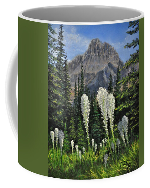 Flowers Coffee Mug featuring the painting Stunning View by Lee Tisch Bialczak