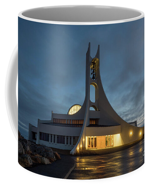 Iceland Coffee Mug featuring the photograph Stykkisholmur church by Brian Kamprath