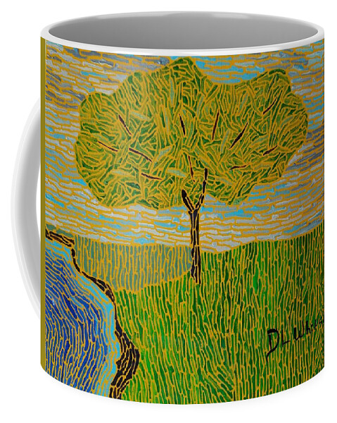 Summer Coffee Mug featuring the painting Summer-4 Seasons by DLWhitson