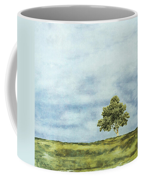 Summer Coffee Mug featuring the painting Summer Oak by Ynon Mabat