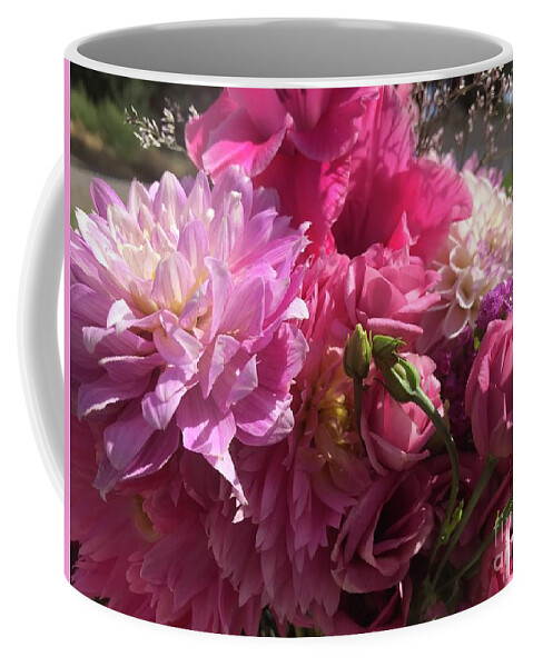 Summer Coffee Mug featuring the photograph Summer Pink Bouquet by Carol Groenen