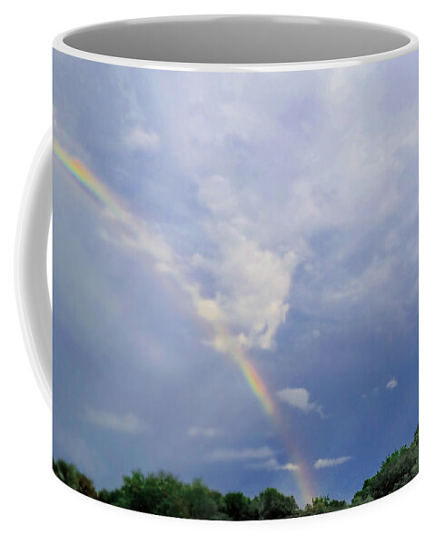 Weather Coffee Mug featuring the photograph Summer Rainbow by Ally White