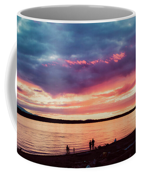 Beach Coffee Mug featuring the photograph Summer Sunset by Anamar Pictures