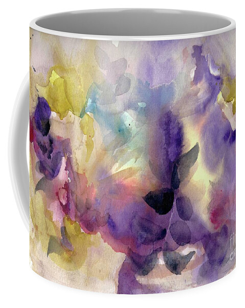 Beautiful Watercolor Abstract Impressionism Abstract Landscape Ethereal Water Set Design Abstract Painting Vibrant Color Interior Design Louisiana Artist Blooming 2121design Floral Louisiana Watercolor Abstract Impressionism Set Design Abstract Painting Vibrant Color Flowers Watercolor Painting Dining Room Girls Room Bouquet Blooming Coffee Mug featuring the painting Summer Who by Francelle Theriot