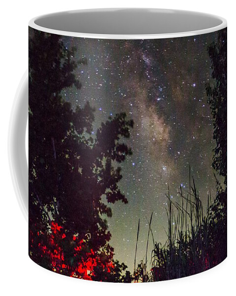 Milky Way Coffee Mug featuring the photograph Summers Night by Ivars Vilums