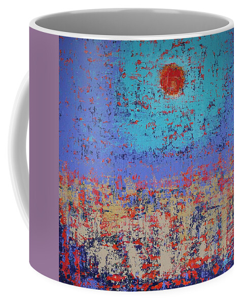 Tidepool Coffee Mug featuring the painting Summertide original painting by Sol Luckman