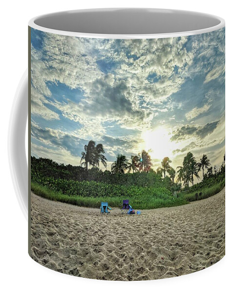 Sun Coffee Mug featuring the photograph Sun and Sand by Portia Olaughlin