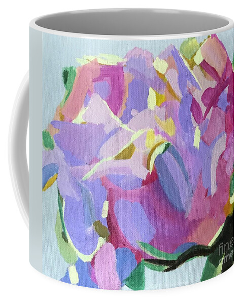 Original Art Work Coffee Mug featuring the painting Sunday Morning Rose by Theresa Honeycheck