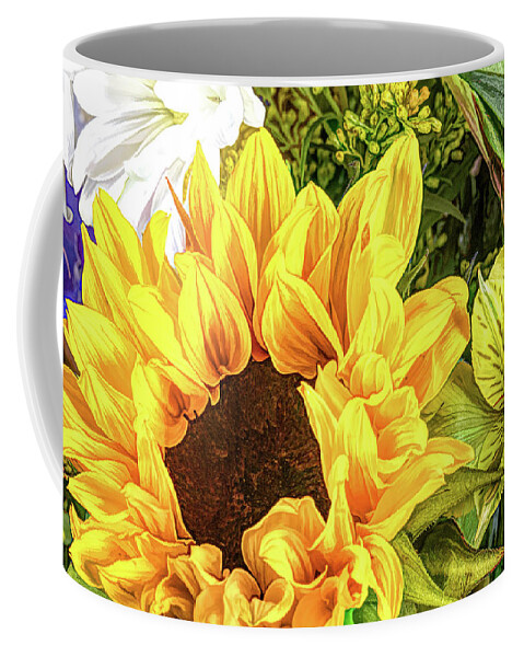 Sunflower Coffee Mug featuring the photograph Sunflower Arrangement by Tom Mc Nemar