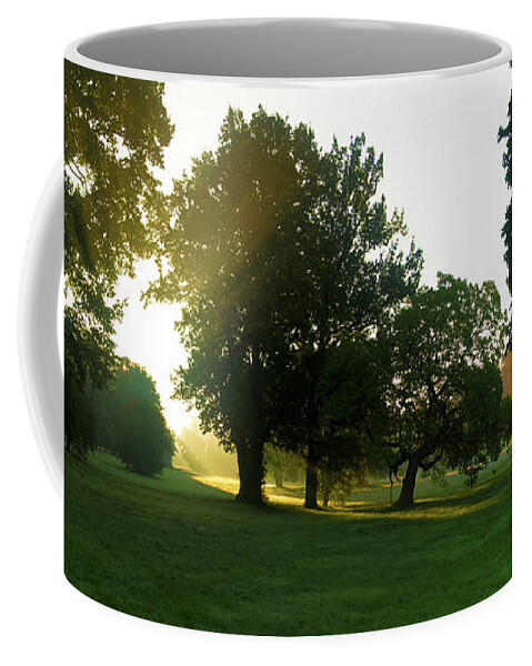 Landscape Park Coffee Mug featuring the photograph Sunny autumn morning by Sun Travels