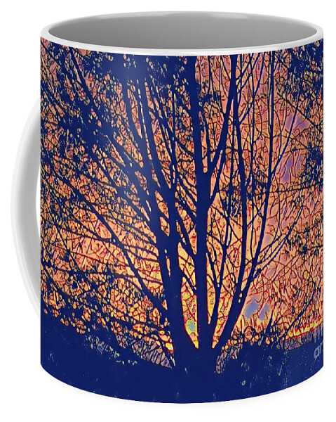 Sunrise Coffee Mug featuring the painting Sunrise by Denise Railey