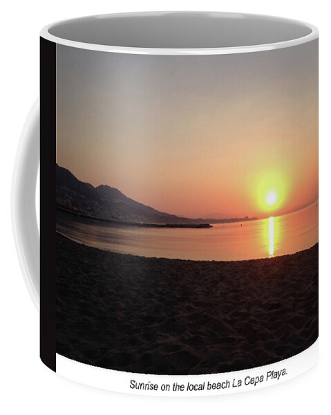 Spain Coffee Mug featuring the photograph Sunrise, Fuengirola by Roger Cummiskey