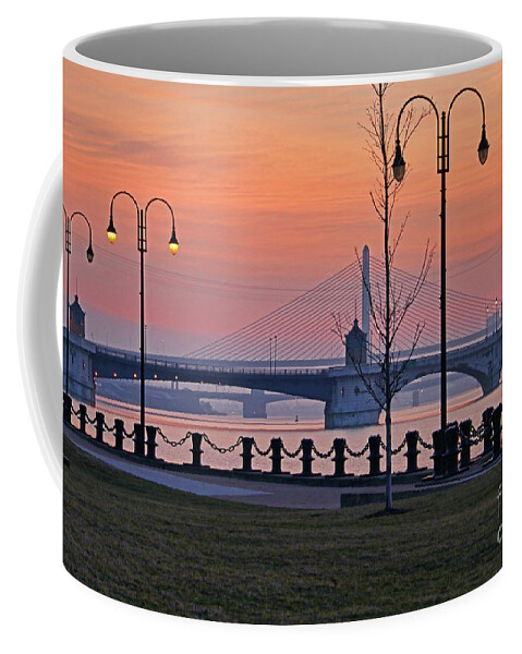 Sunrise Coffee Mug featuring the photograph Sunrise on Downtown Toledo 0218z by Jack Schultz