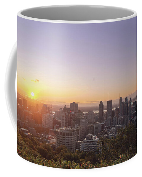 Montreal Coffee Mug featuring the photograph Sunrise over Montreal by Nicole Lloyd
