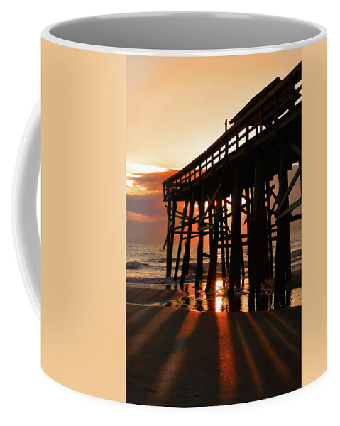 Sunrise Coffee Mug featuring the photograph Sunrise Streaks by Jerry Griffin