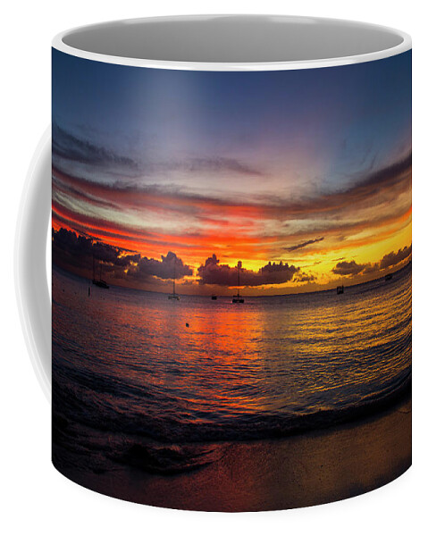 Barbados Coffee Mug featuring the photograph Sunset 4 No Filter by Stuart Manning