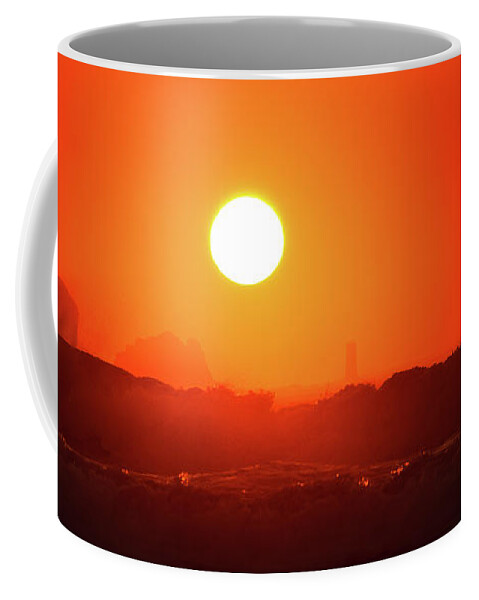 Baie Des Trepasses Coffee Mug featuring the photograph Sunset at Pointe du Raz by Peter OReilly