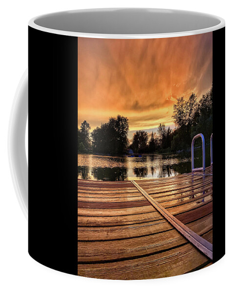 Sunset Coffee Mug featuring the photograph Sunset Embers by Jill Love