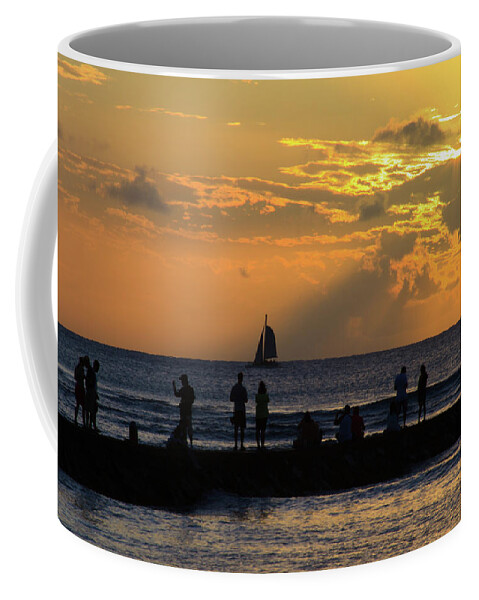 Sunset Coffee Mug featuring the photograph Sunset on a Perfect Day by Briand Sanderson