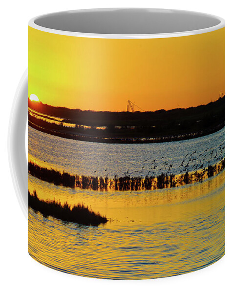 Sunset Coffee Mug featuring the photograph Sunset on Copano Bay by Adam Reinhart