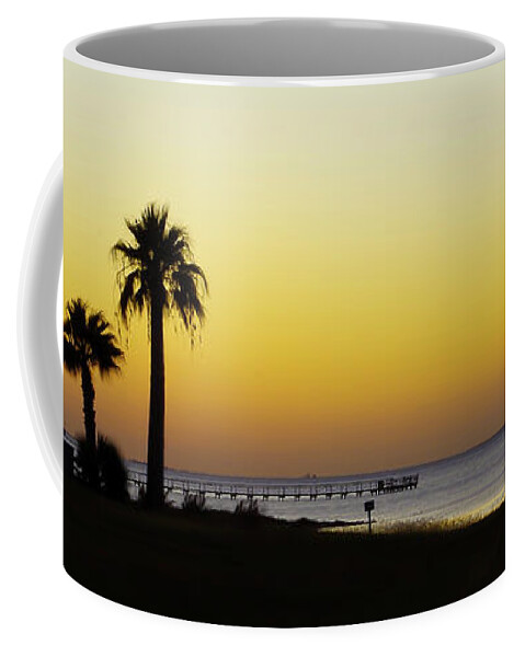Sunset Coffee Mug featuring the photograph Sunset on Copano Bay, Texas by Adam Reinhart