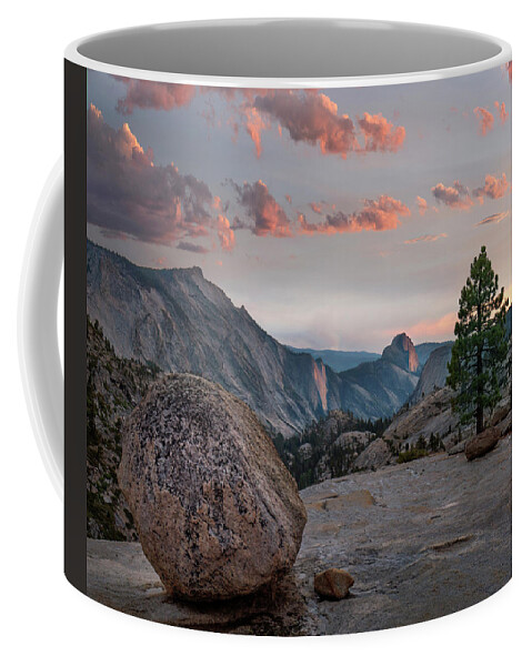 00574865 Coffee Mug featuring the photograph Sunset On Half Dome From Olmsted Pt by Tim Fitzharris