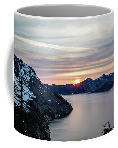 Photosbymch Coffee Mug featuring the photograph Sunset over Crater Lake by M C Hood