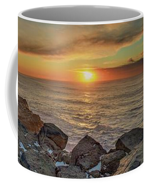 Sunset Coffee Mug featuring the photograph Sunset over Iceland by Robert Grac
