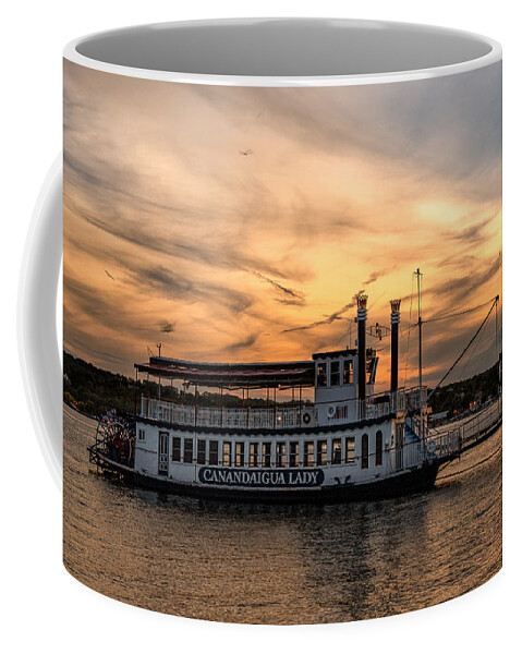 Sunset Coffee Mug featuring the photograph Sunset over the Lady by Rod Best