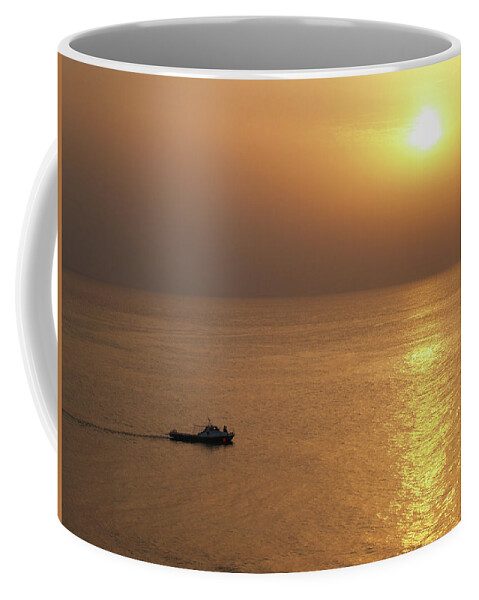 Sunset Coffee Mug featuring the photograph Sunset Ride by Eric Hafner