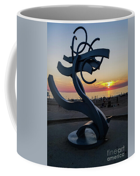 Sunset Coffee Mug featuring the photograph Sunset Sculpture by Elizabeth M