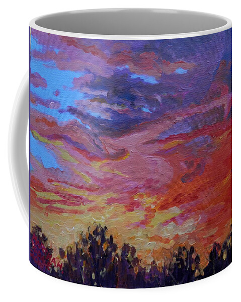 Sunset Coffee Mug featuring the painting Sunset Tattnall by Martha Tisdale