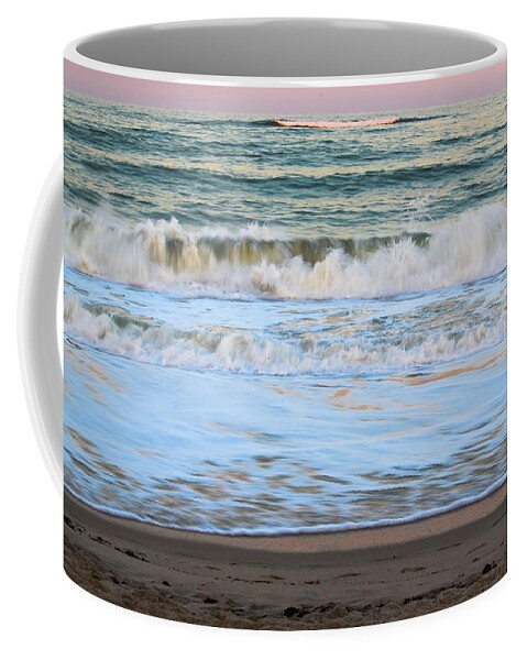 Seaside Coffee Mug featuring the photograph Sunset Wave 17 Vero Beach Florida by T Lynn Dodsworth