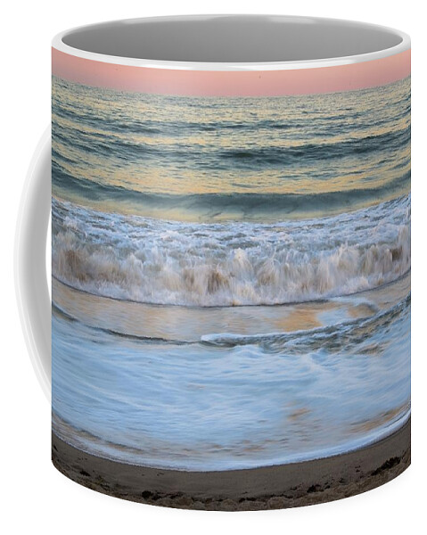 Landscape Coffee Mug featuring the photograph Sunset Wave 9 Vero Beach Florida by T Lynn Dodsworth