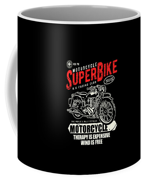 Super Coffee Mug featuring the digital art Super Bike Engine by Long Shot
