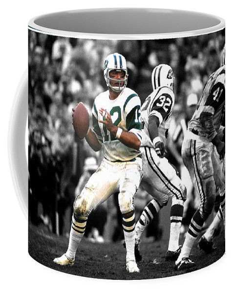 Super Bowl 3 Joe Willie Namath M V P Coffee Mug by Jas Stem - Fine America