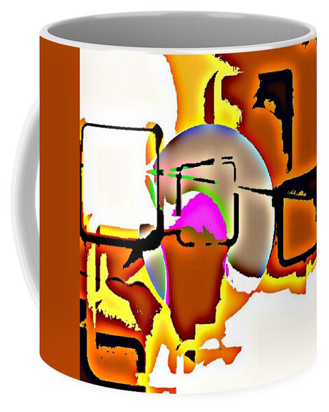 Orange Coffee Mug featuring the painting March Madness by J Richey