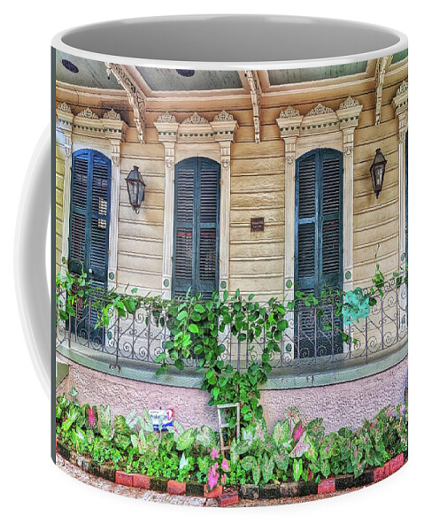 New Orleans Coffee Mug featuring the photograph Sweet Cream and Ivy by Portia Olaughlin