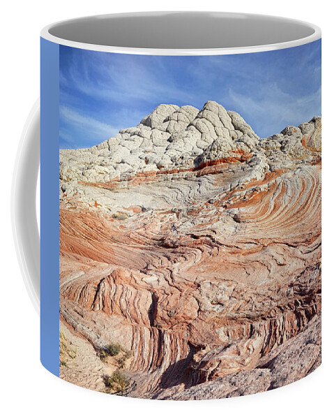 White Pocket Coffee Mug featuring the photograph Swirls and Waves by Theo O'Connor