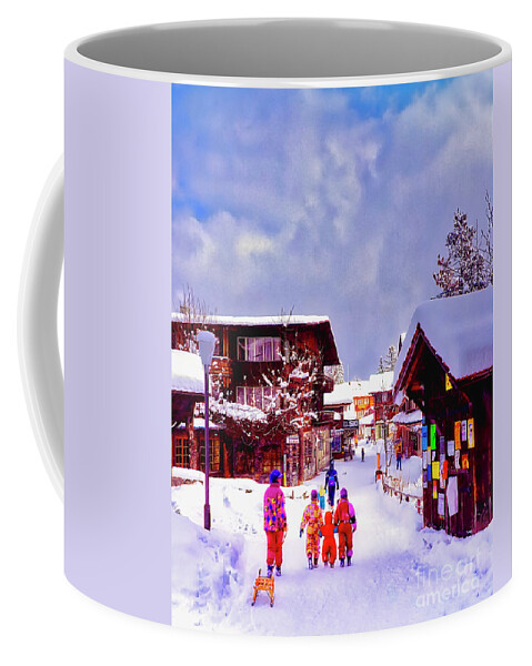 Swiss Coffee Mug featuring the photograph Swiss Week End Mountians Family by Tom Jelen