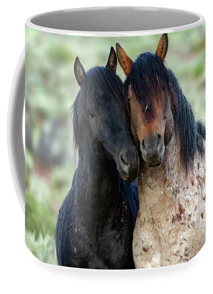 Horses Coffee Mug featuring the photograph _t__2748 by John T Humphrey